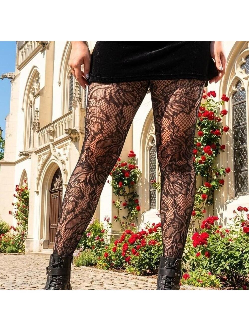 Women's Black Hosiery-tight
